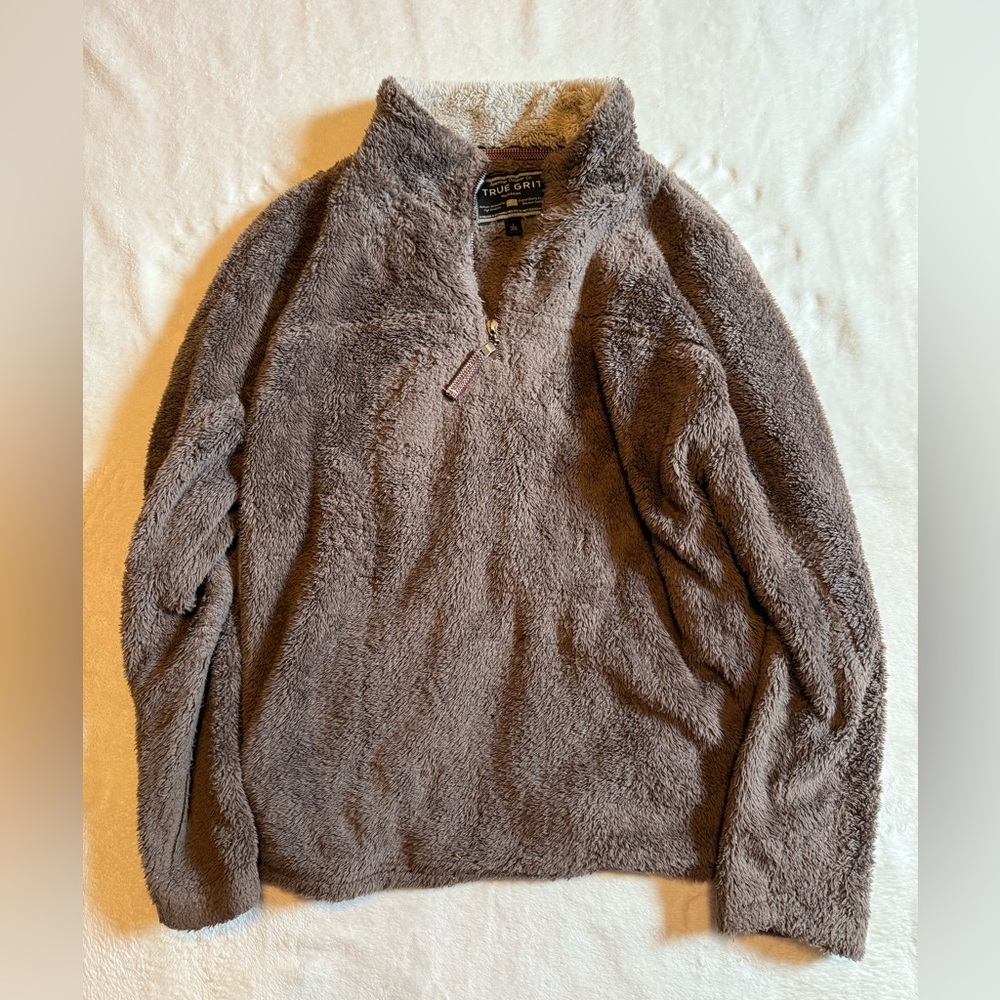 True Grit Pullover With Half Zipper